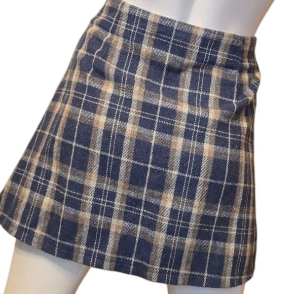 PRINCESS POLLY A-Line Plaid Mini Skirt sz 8 - Picture 4 of 8